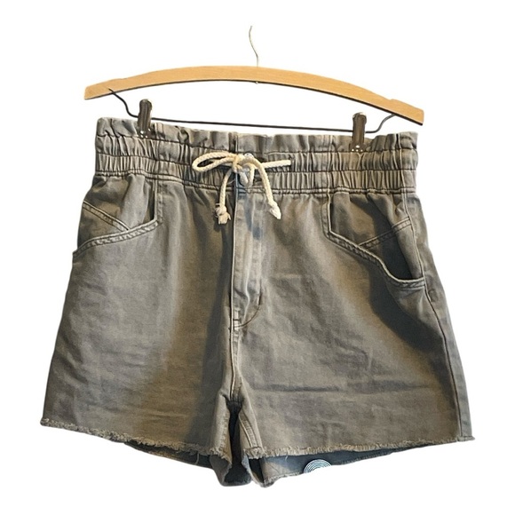 Wishlist Paper Bag Gray High Waist Shorts - Picture 1 of 3